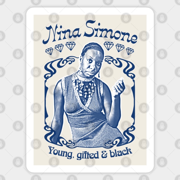 Nina Simone // Young, Gifted & Black Magnet by DankFutura